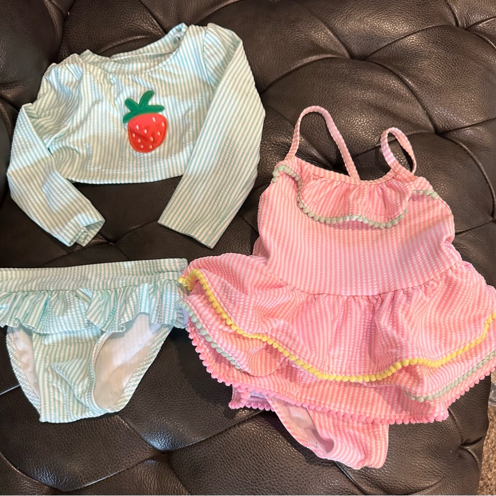 6 Swimsuits Size 18 Months Carters, Cat & Jack, Old Navy